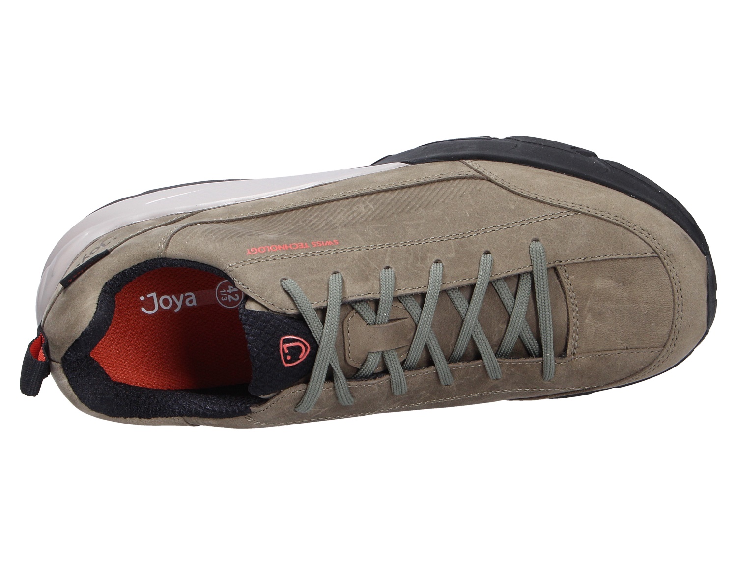Draufsicht des JOYA Oberstdorf STX green Herren-Sneakers in Grün mit Schnürung und markanter Sohle