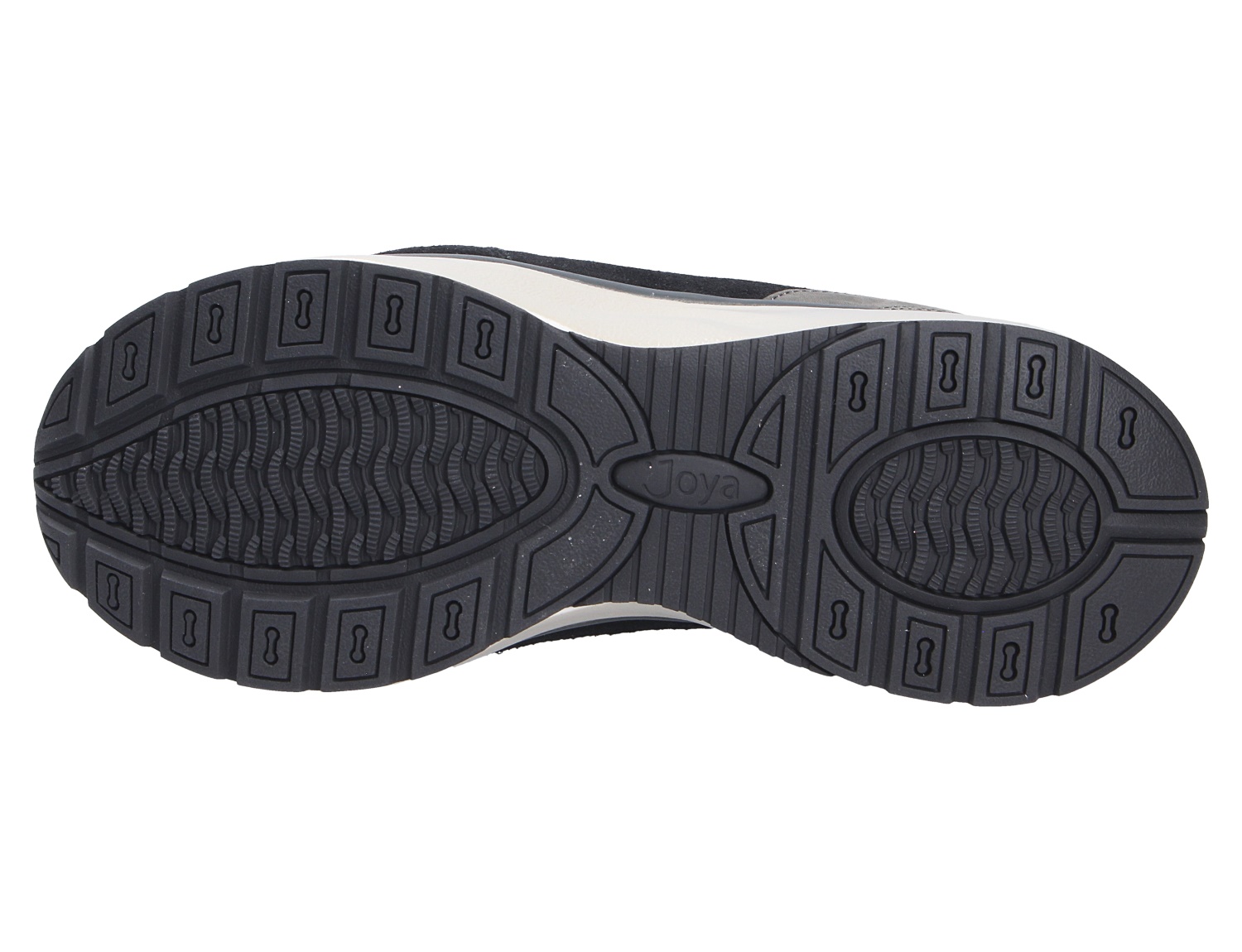 Unteransicht der profilierten Laufsohle des JOYA Tony III black in Schwarz