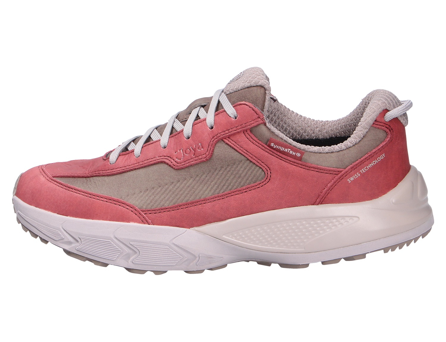 JOYA Seefeld Stx brown-red Damen-Outdoorschuh in Braun-Rot mit Schnürung, Sympatex und profilierter Sohle, Seitenansicht