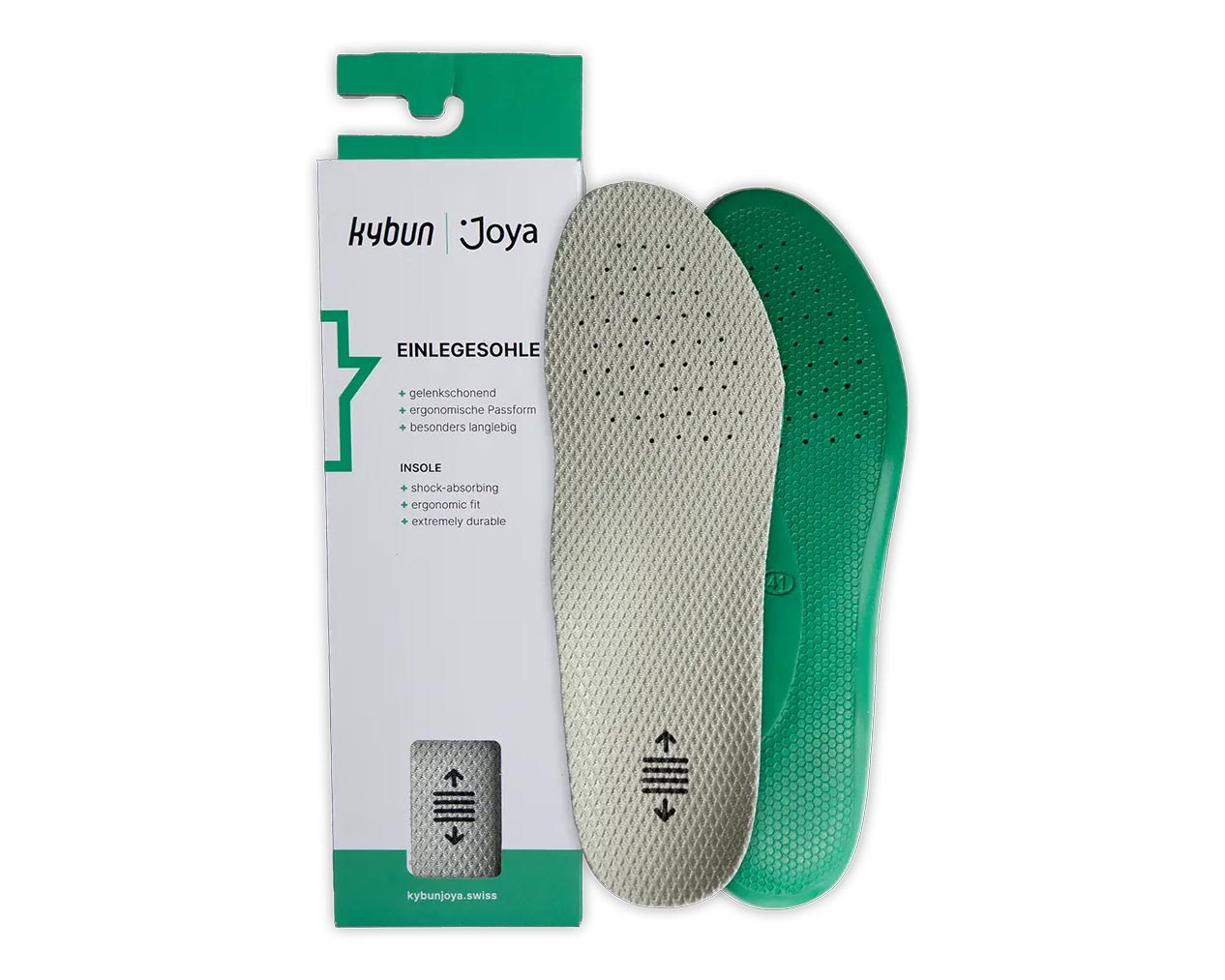 JOYA Einlegesohle Comfort Plus im Paar mit Verpackung, stark gepolstert, stabilisierend, atmungsaktiv und langlebig für maximalen Tragekomfort in jedem Schuh