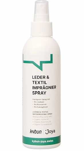 JOYA Leder & Textil Imprägnier Spray in weißer Flasche für Glatt-, Natur- und Rauleder, Tex-Materialien und Textilien, atmungsaktiv und pflegend