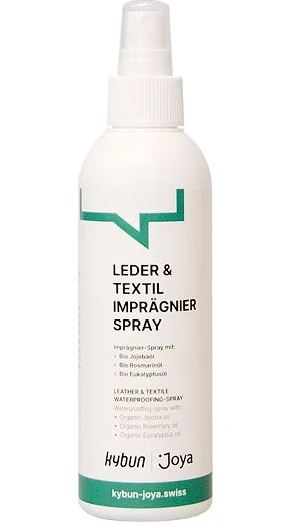 JOYA Leder & Textil Imprägnier Spray in Sprühflasche für Glatt-, Natur- und Rauleder sowie Tex-Materialien und Textilien, atmungsaktiv mit Bio-Jojoba-, Eukalyptus- und Rosmarinöl